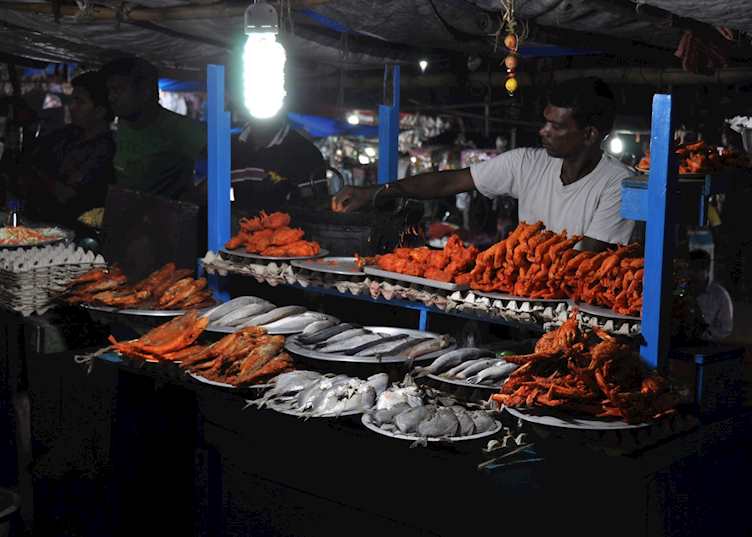 Night food market, Puri