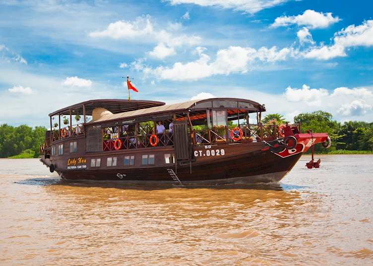 Lady Hau, the Victoria Hotel's boat, Can Tho