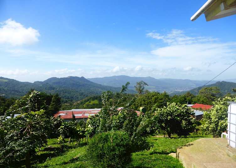 The view from Selva Negra Lodge to Matagalpa