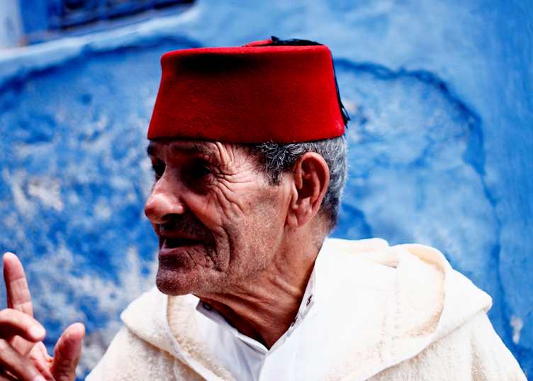 Man talking, Chefchaouen