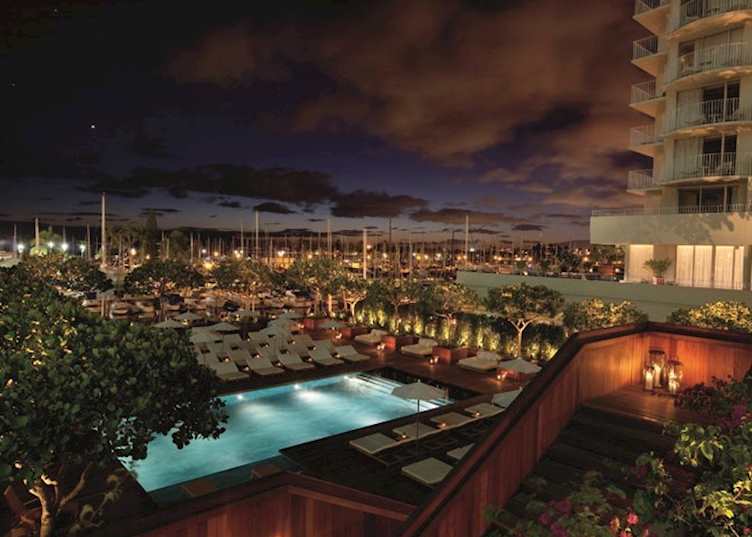 Sunrise Pool, The Modern Honolulu Hotel