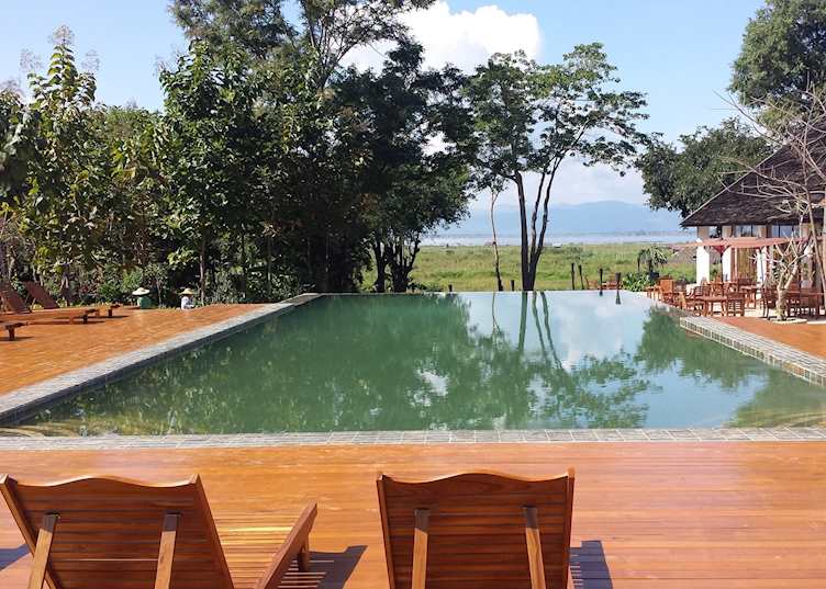 Pool at the Villa Inle Resort