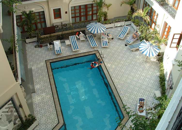 The pool at the Majestic Hotel, Saigon