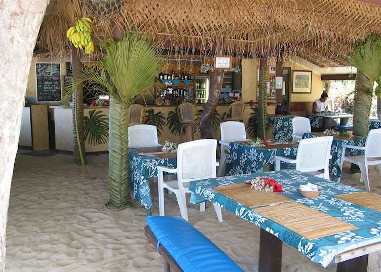 The restaurant at Manuia Beach Boutique Hotel, Rarotonga
