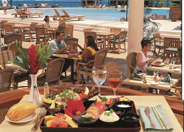 The restaurant at the InterContinental Resort, Tahiti
