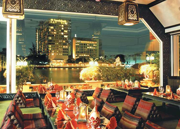 View over Bangkok from the restaurant, The Oriental, Bangkok