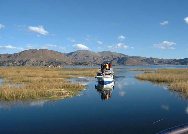Transport on Lake Titicaca, Peru