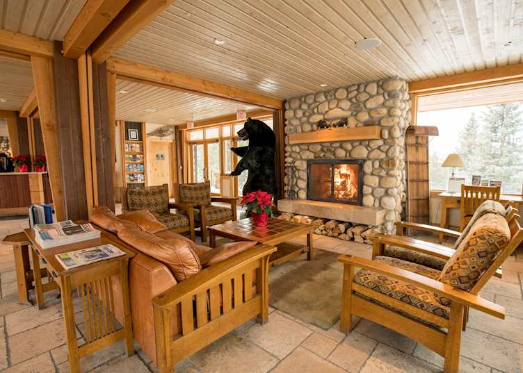 Lobby at Hidden Ridge Resort, Banff