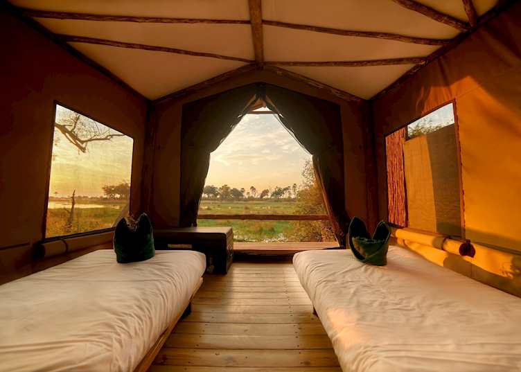 Oddballs' Camp, tent interior  