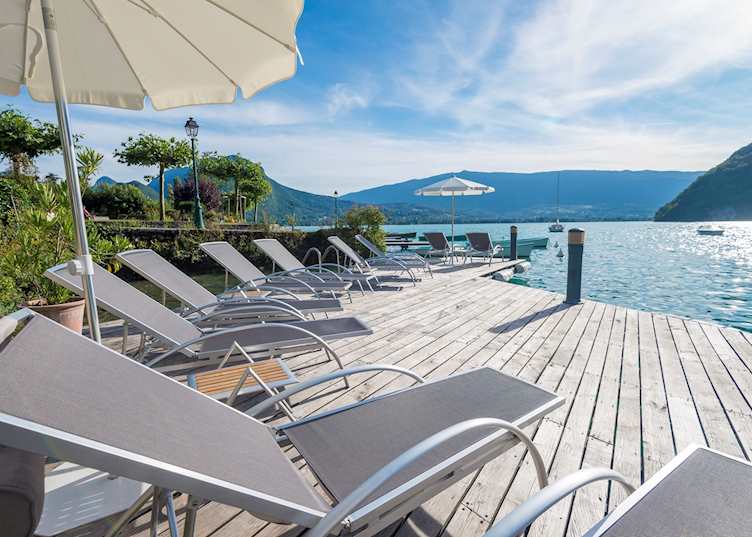 Private dock, L'Abbaye de Talloires