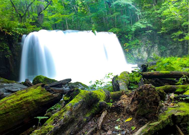 Choushi Ootaki Waterfall at Oirase Gorge 