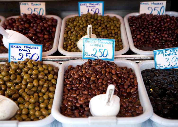 Olive stall, Athens Central Market