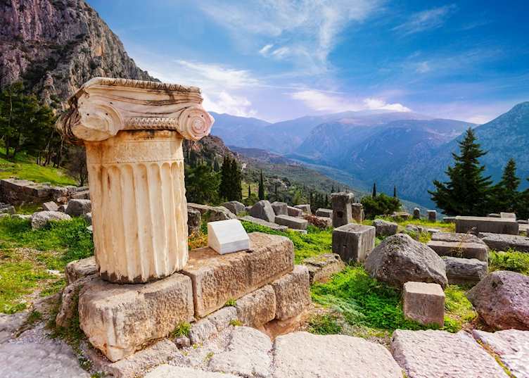 Delphi archaeological site, Greece