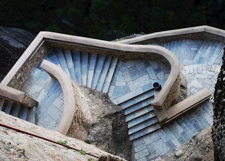 Stairs to monastery, Meteora