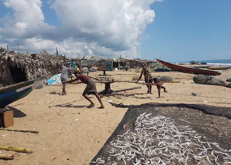 Fishermen on Konark beach