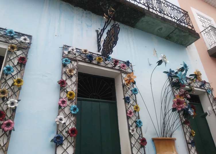 Decorated entrance in Salvador