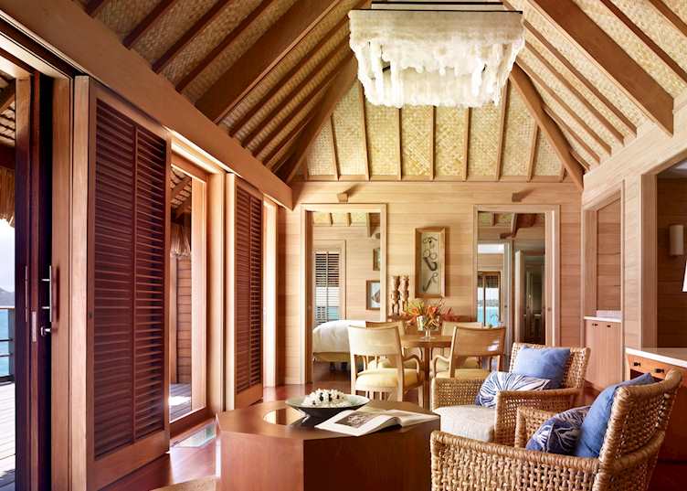 Lounge Area, Otemanu Bungalow, Four Seasons Resort Bora Bora