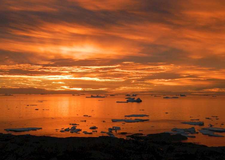 Sunset, Fogo Island Inn