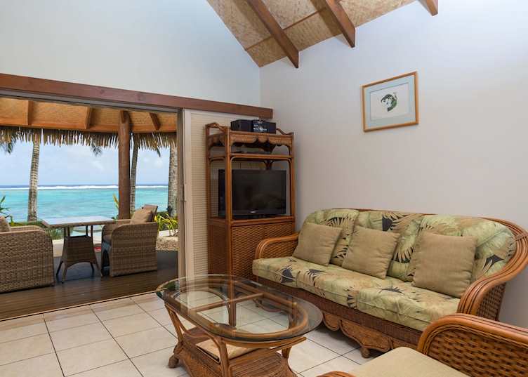 Lounge in the Villa at Royale Takitumu Villas