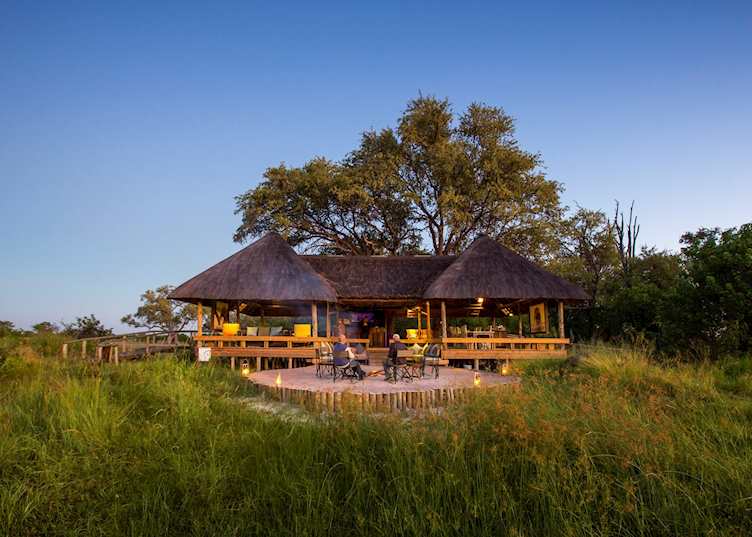 Fire pit at Little Sable, Khwai Private Reserve