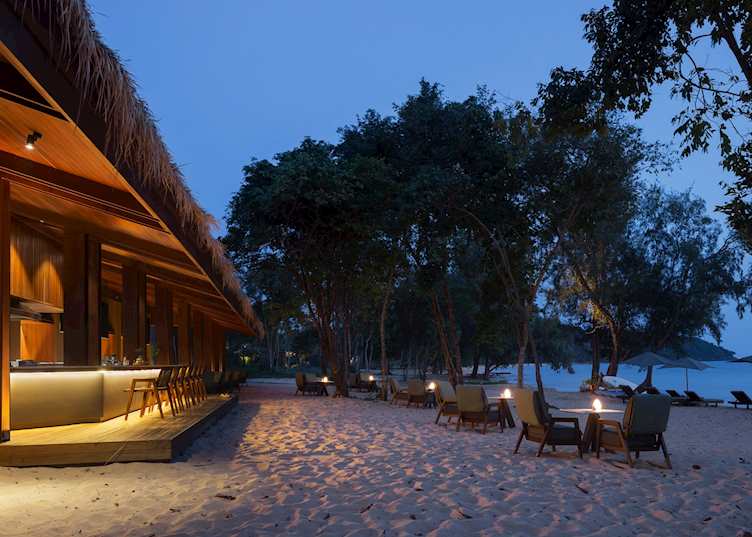 Beach shack dining, Alila Villas Koh Russey