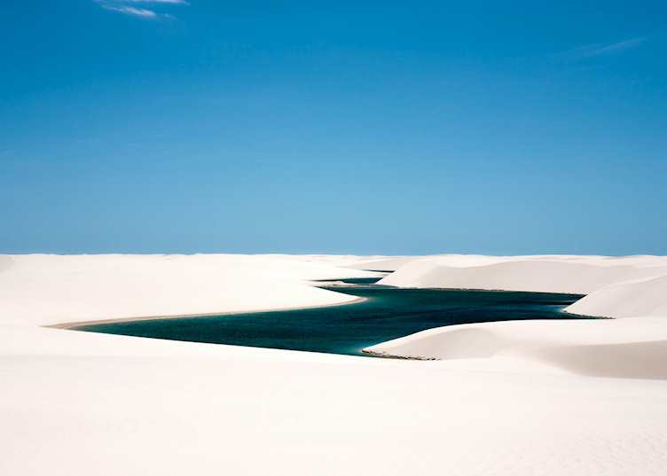 Blue lagoons in the Lençóis Maranhenses National Park