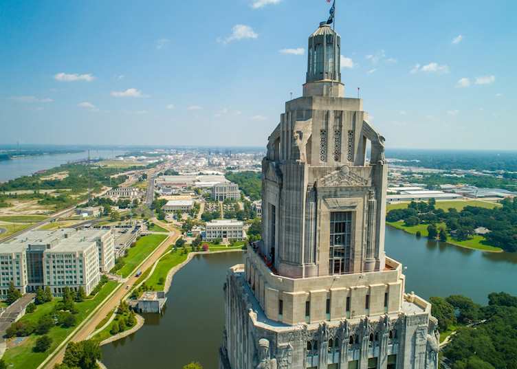 Louisiana State Capitol Building in Baton Rouge