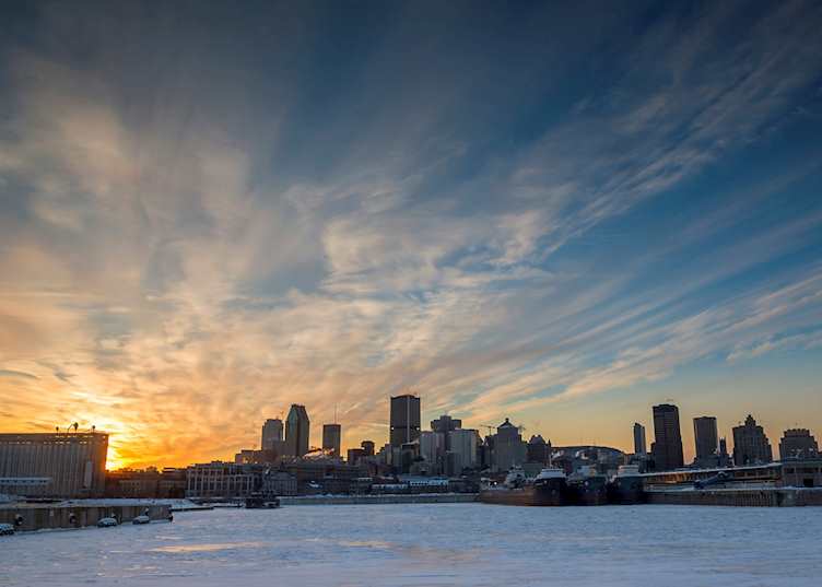 Vieux-Port in winter, Montréal