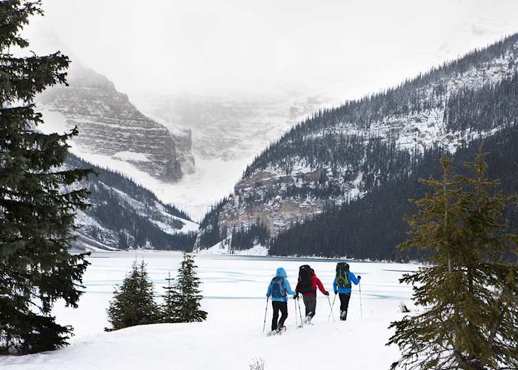  Snowshoeing near Banff