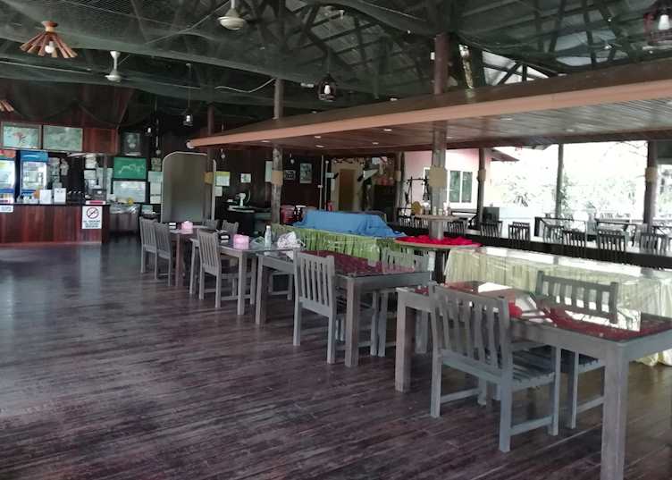 Reception and restaurant, Kinabatangan Riverside Lodge