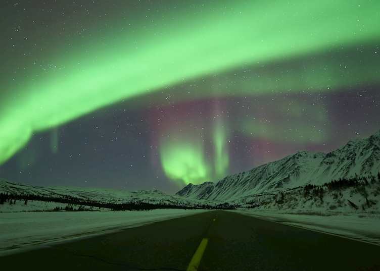 The Northern Lights over Fairbanks, Alaska