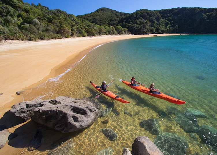Kayaking in the Abel Tasman