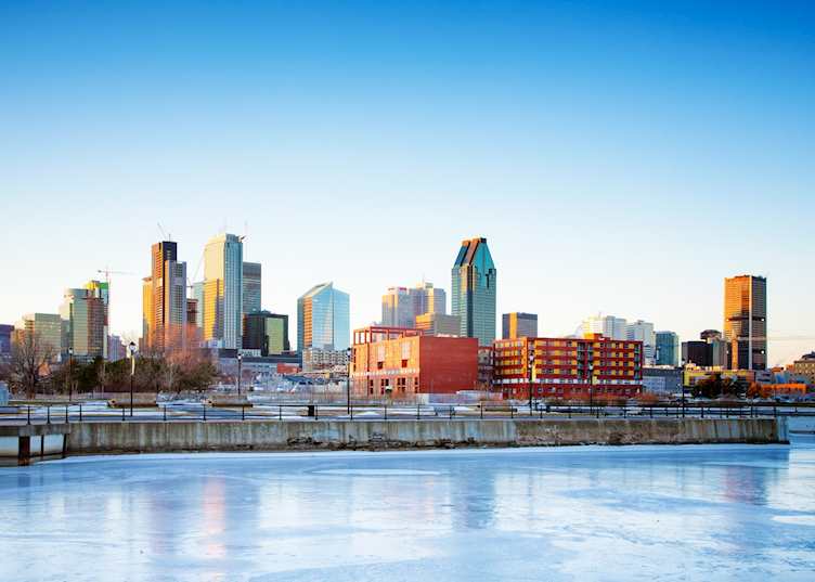 Winter from the water, Montréal