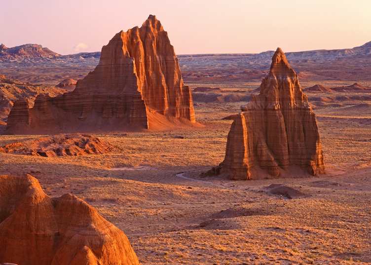 Temples of the Sun and Moon, Cathedral Valley, Capitol Reef National Park