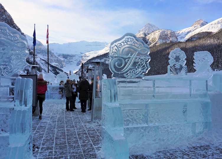 Fairmont Chateau ice castle, Lake Louise