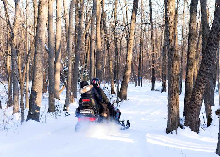 Snowmobiling