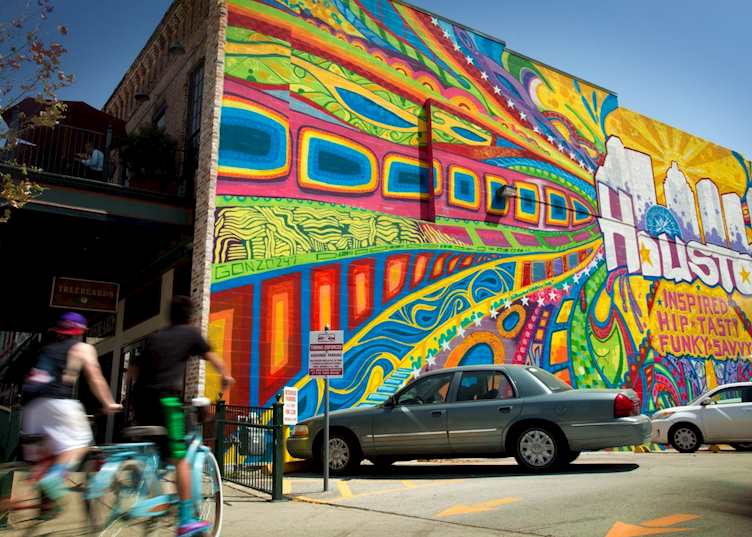 Downtown Houston mural 