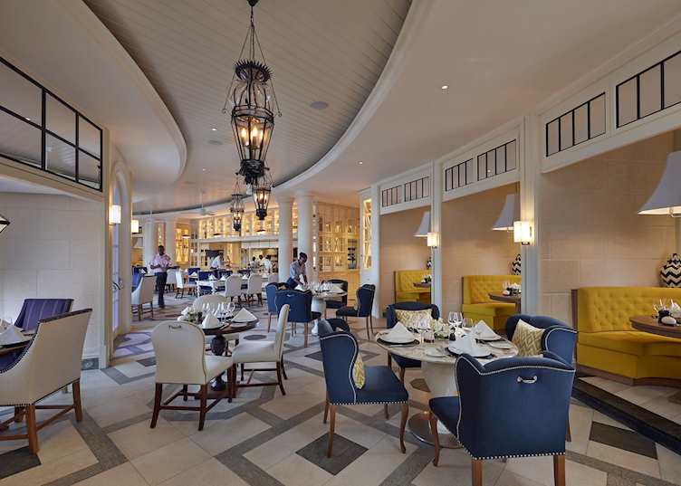 Dining room at Mandarin Oriental, Canouan