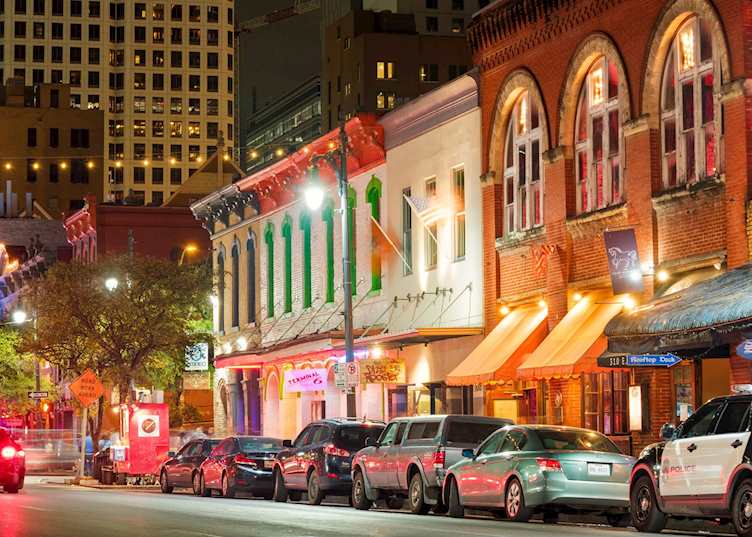 Sixth Street Entertainment District in Austin, Texas