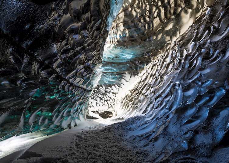 Ice cave in south Iceland