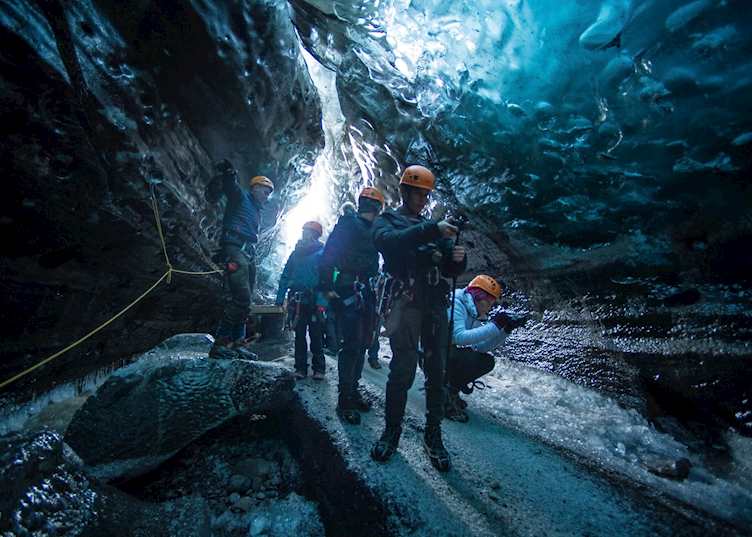 Ice cave on Iceland's south coast