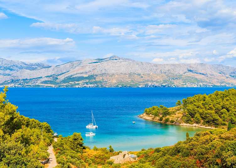 Coastline of Brač, Croatia