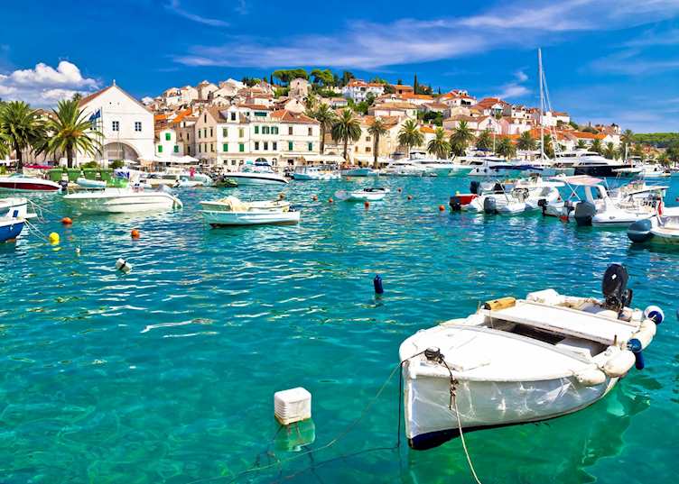 Boats in the bay, Hvar