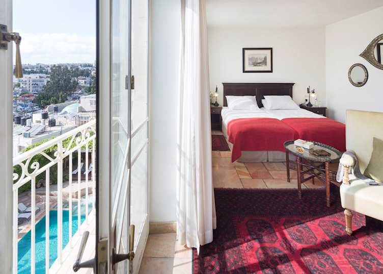 Comfort room with pool view, The American Colony, Jerusalem