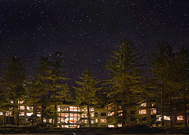 The Wickaninnish Inn at night, Tofino