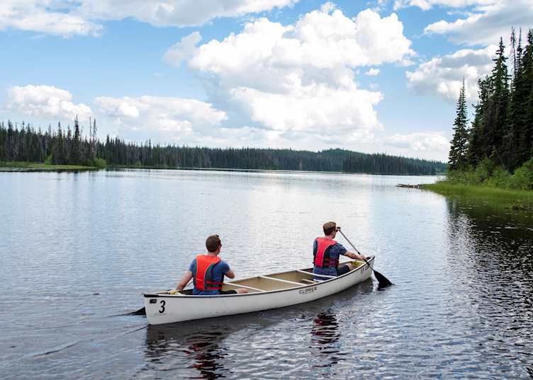 Canoeing in Sun Peaks
