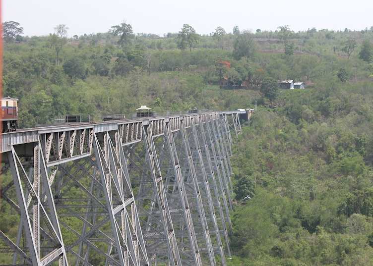 Crossing the Goteik Viaduct, Shan State