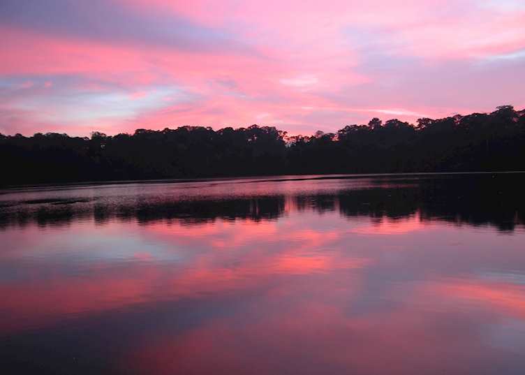 Sunset over Crater Lake, Ban Lung