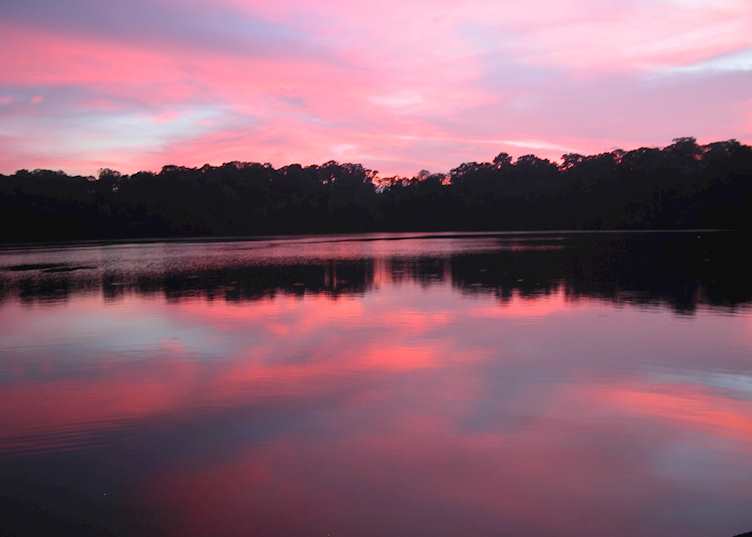 Sunset over Crater Lake, Ban Lung