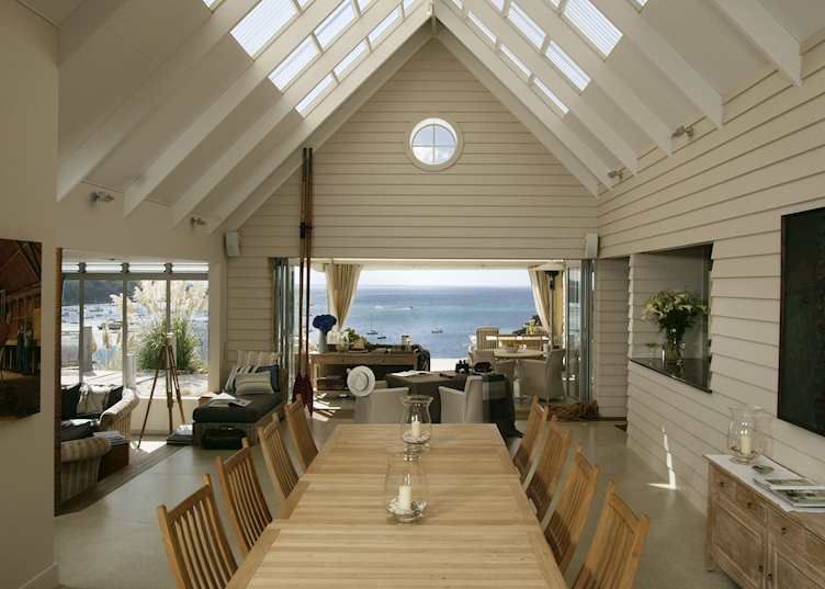 The dining room, The Boatshed, Waiheke Island
